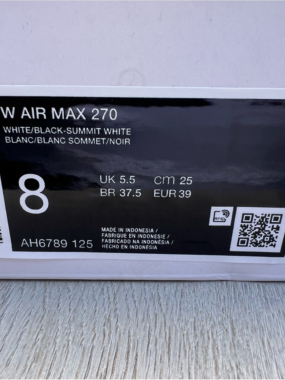 Nike Air Max 270 sneakers. Woman’s US 8 (UK 5.5) - Picture 5 of 5